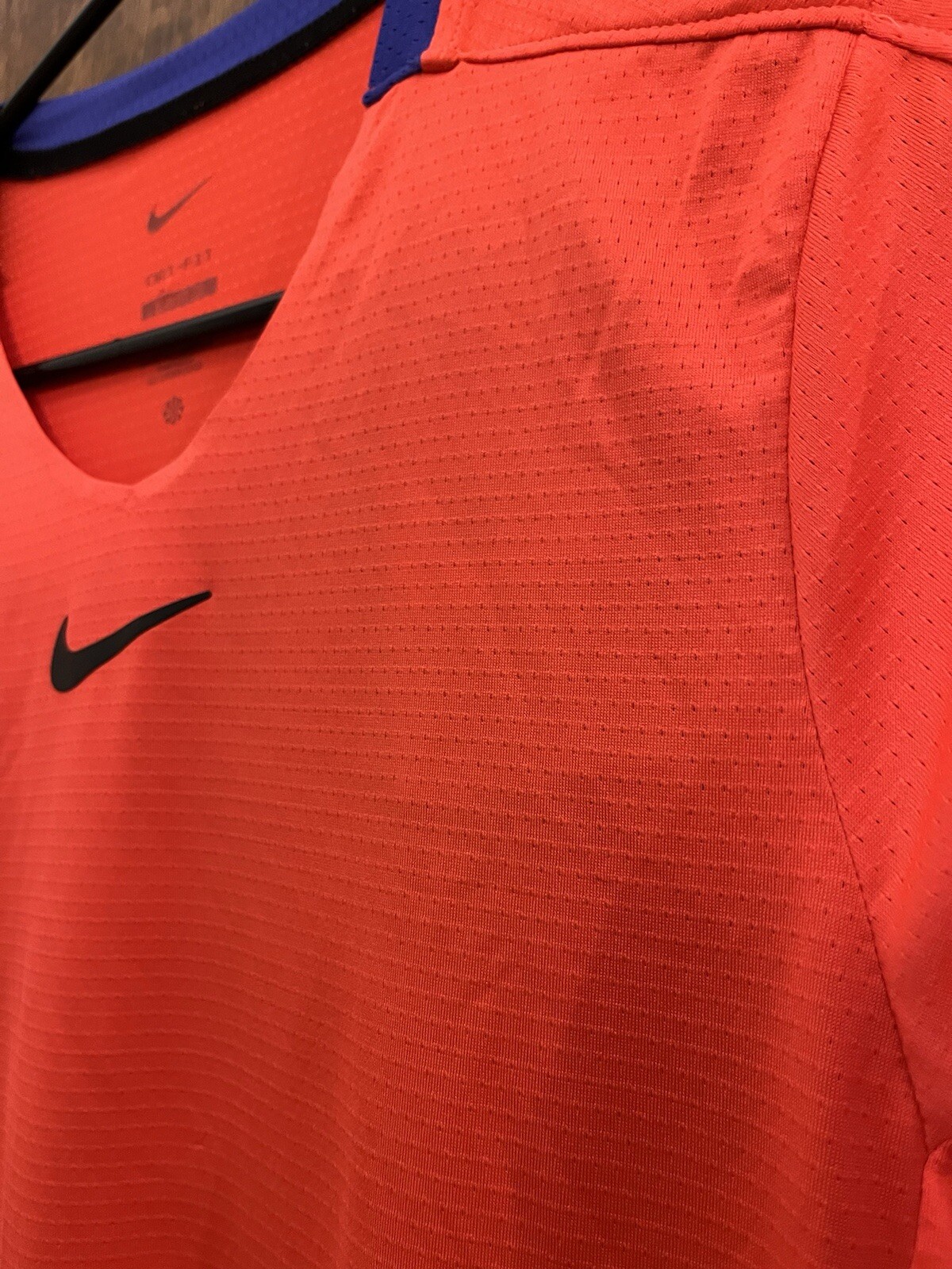 New Nike Court DriFIT Advantage Orange Tennis Shirt ATP Tour Small DR6548 635 gallery