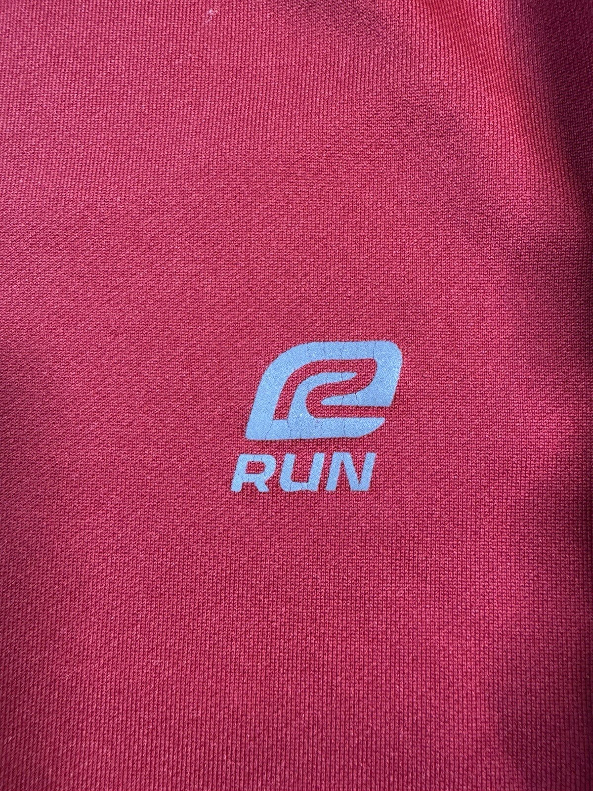 Road Runner Run Athletic Pullover Shirt Men's Small Red Stretch EUC gallery