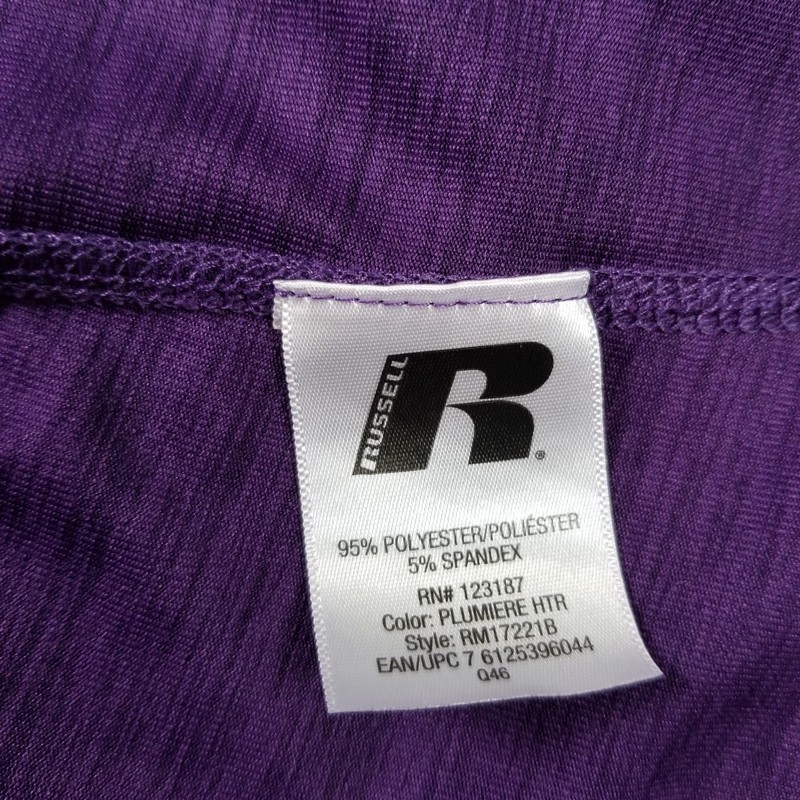 Russell T Shirt Mens 3XL XXXL Purple Dri-Power 360 Training Fit Active Tee Gym gallery