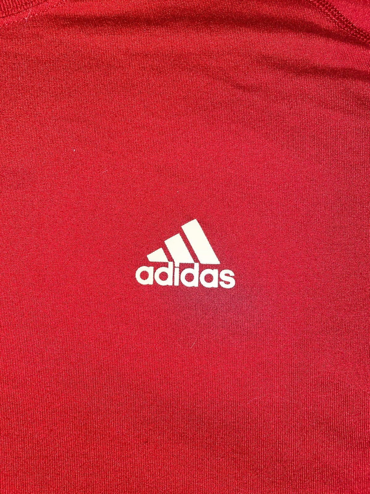 Adidas Red Ultimate Tee Mens sz 2XL Polyester *SEE PICTURES* gallery