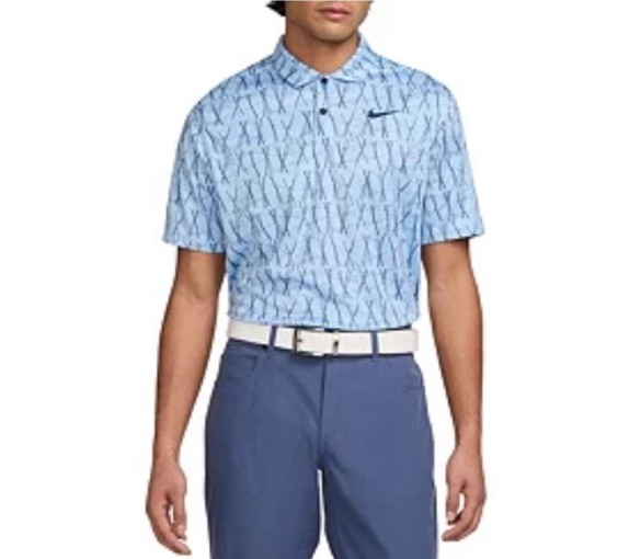 $70 Nike Men’s Dri-FIT Victory Collared Polo FQ1134-422-Blue Print-Small-New Tag gallery