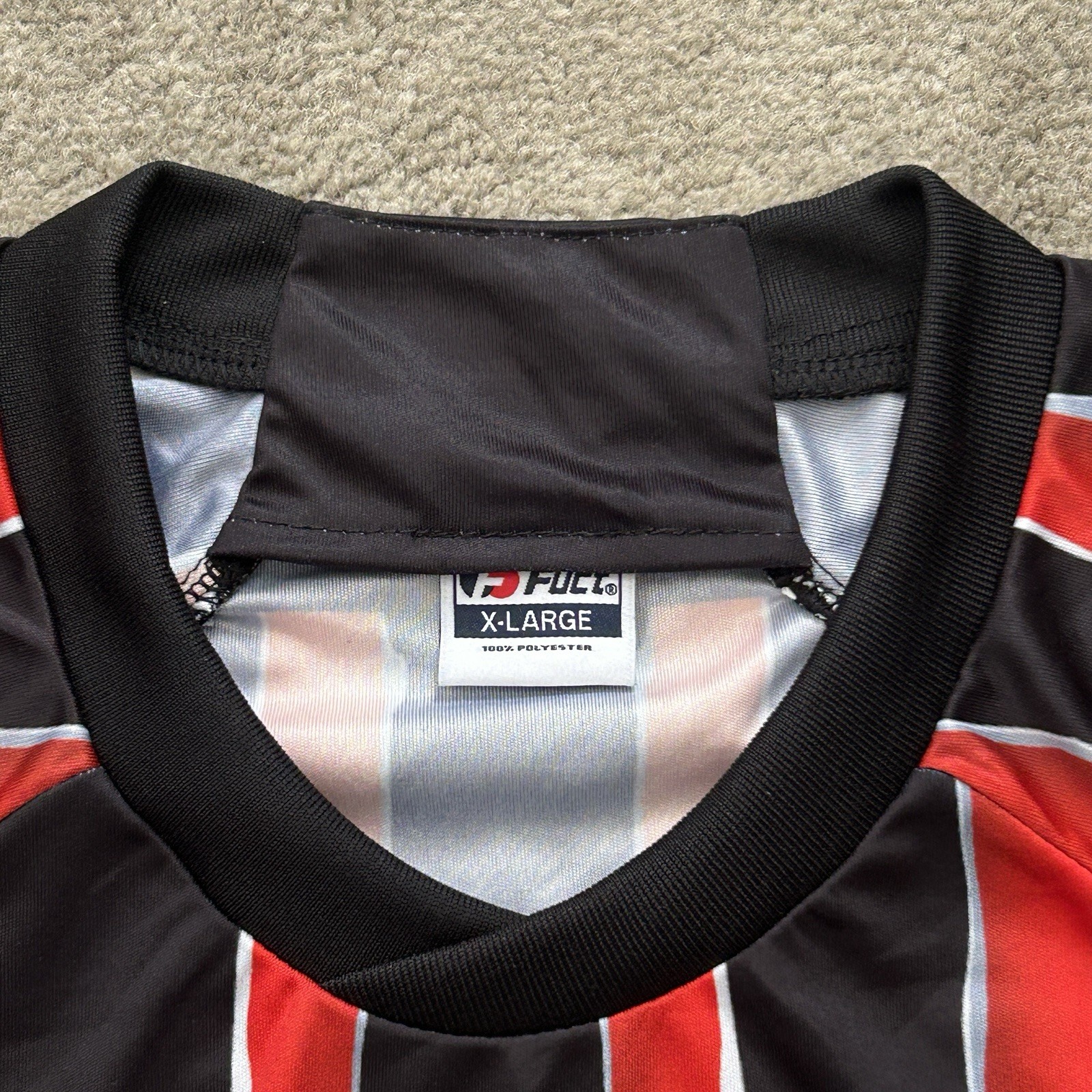 Fuct Eagle Striped Soccer Jersey Red XL Streetwear FTP Supreme USA gallery