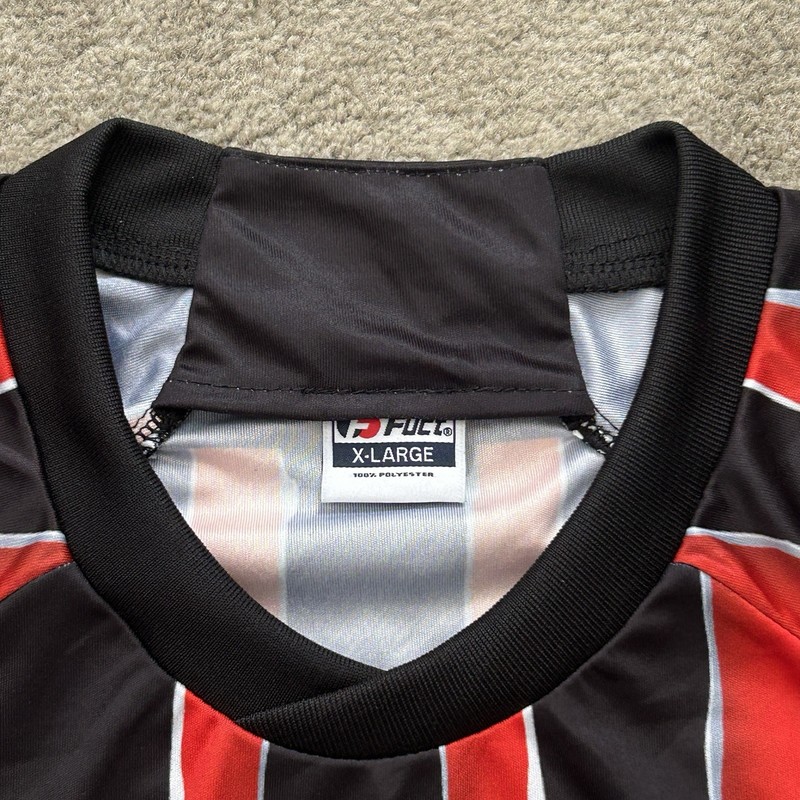 Fuct Eagle Striped Soccer Jersey Red XL Streetwear FTP Supreme USA gallery