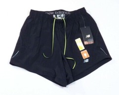 New Balance Lightning Dry Semi Fitted Lined Black Running Shorts Men’s NWT
