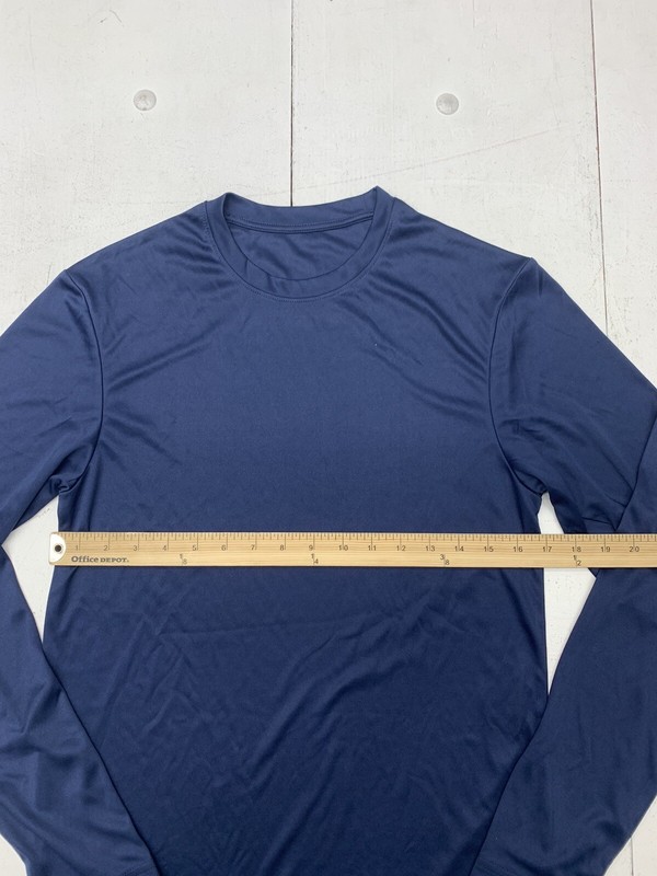 Devops Mens Dark Blue Athletic Long Sleeve Shirt Size Small gallery