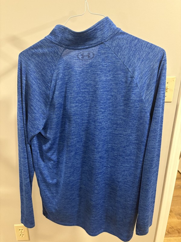 Under Armour Quarter Zip Pullovers Men’s Medium Lot of 2 Blue Gray Polyester gallery