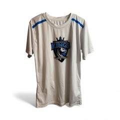 Commonwealth Kings Lacrosse Performance T-Shirt White Blue Men’s Size S Dri-Fit