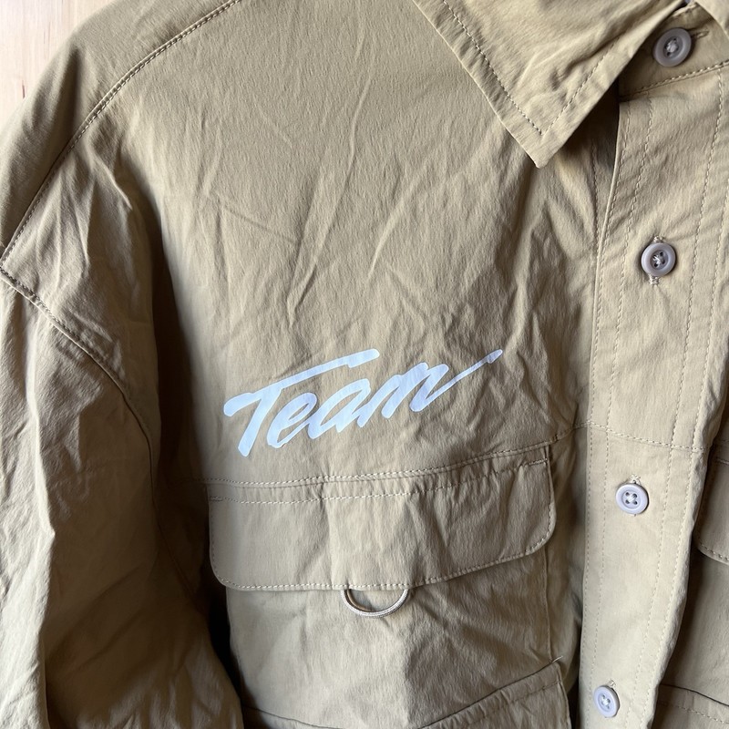 Nike ACG Orb Weaver Utility Shirt Team Racing Dept. Men’s Size Small Beige gallery