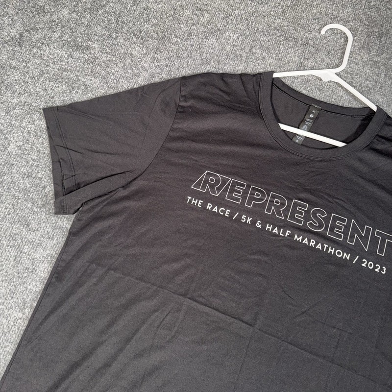 Lululemon Shirt Mens XL Black Metal Vent Breathe Mesh Performance Workout Tee gallery