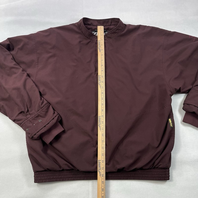 Zero Restriction Golf Pullover Men XL Maroon Gortex Absolut Vodka Logo FLAW gallery