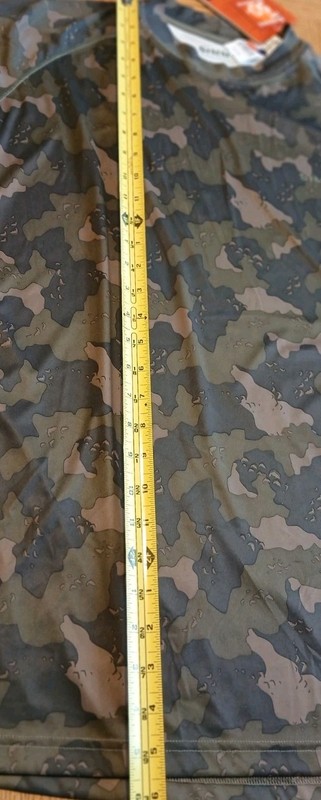 Simms SolarFlex Long Sleeve Shirt Mens XL TG Camouflage UPF50 Fishing Protection gallery