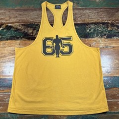 Vintage Golds Gym Stringer Tank Top Mens Large Made in USA Body Building Shirt