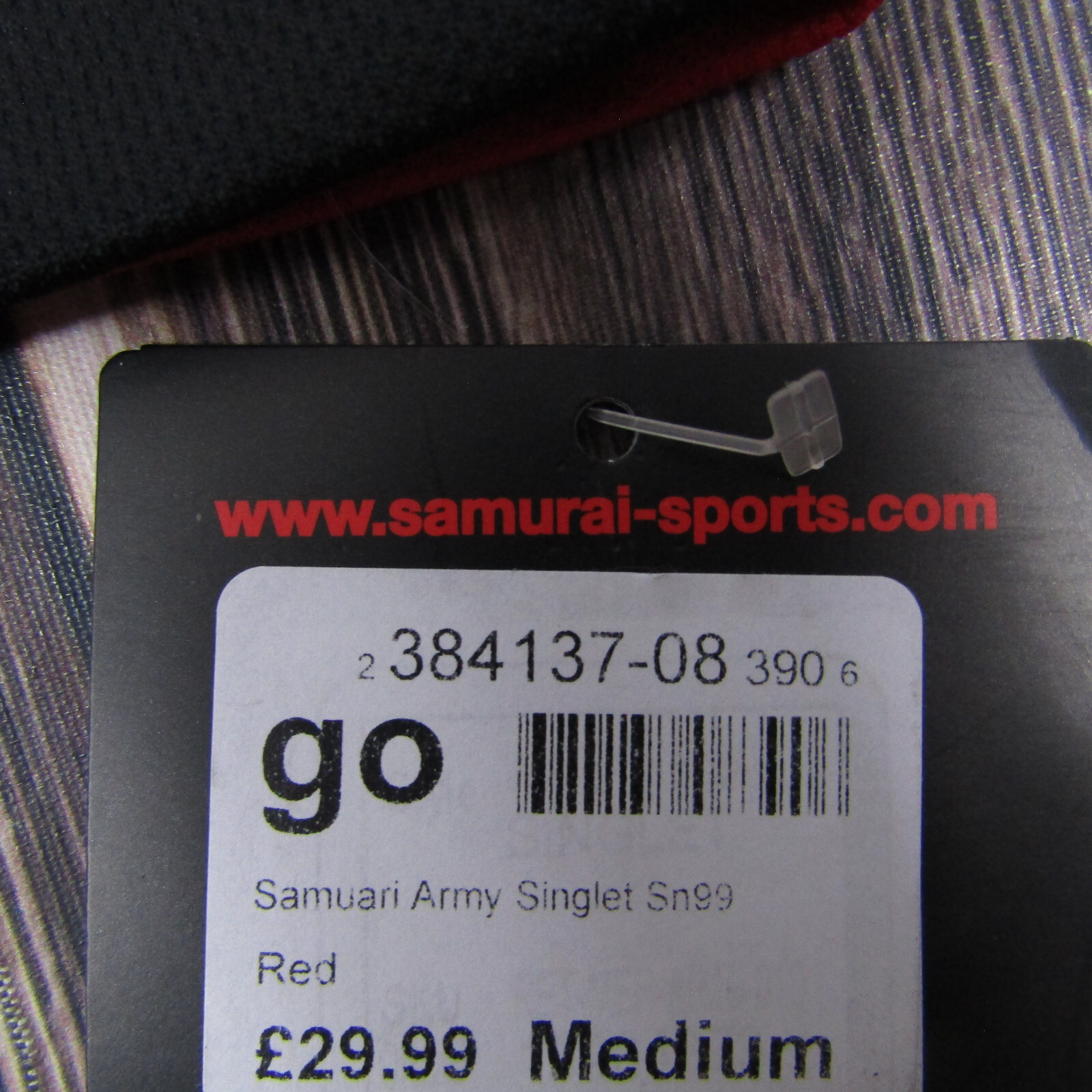 Samurai NEW NWT Mens Medium Army Rugby Union Jersey Red Black gallery