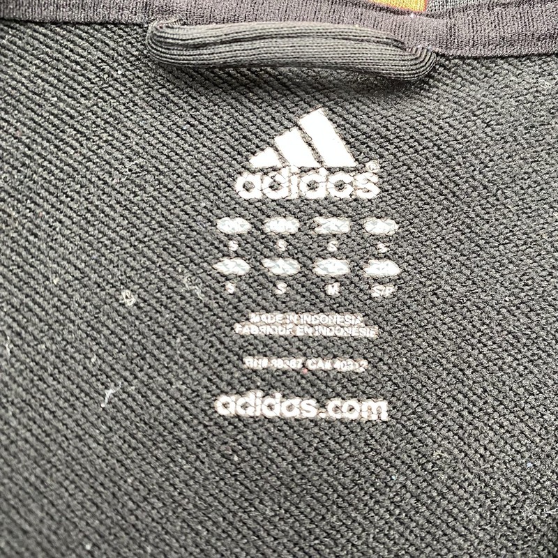 Adidas Pullover Mens Small Black 1/4 Zip Long Sleeve Golf Shirt Red Logo Pocket gallery
