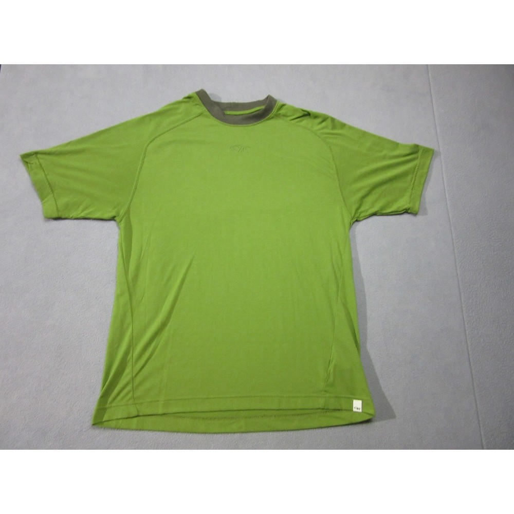 Outdoor Research Shirt Mens Large Green Dri-Release Wool Blend Wicking Outdoor