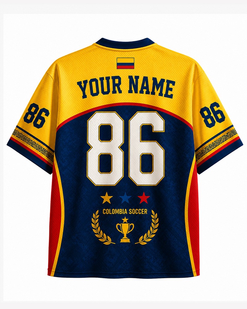 Personalized Colombia Football Mesh Jersey, Soccer Jersey, Football Shirt Unisex gallery