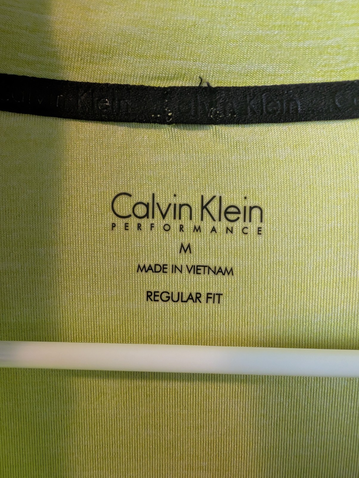 CALVIN KLEIN Performance Quarter Zip Long Sleeve Yellow Size Meduim gallery