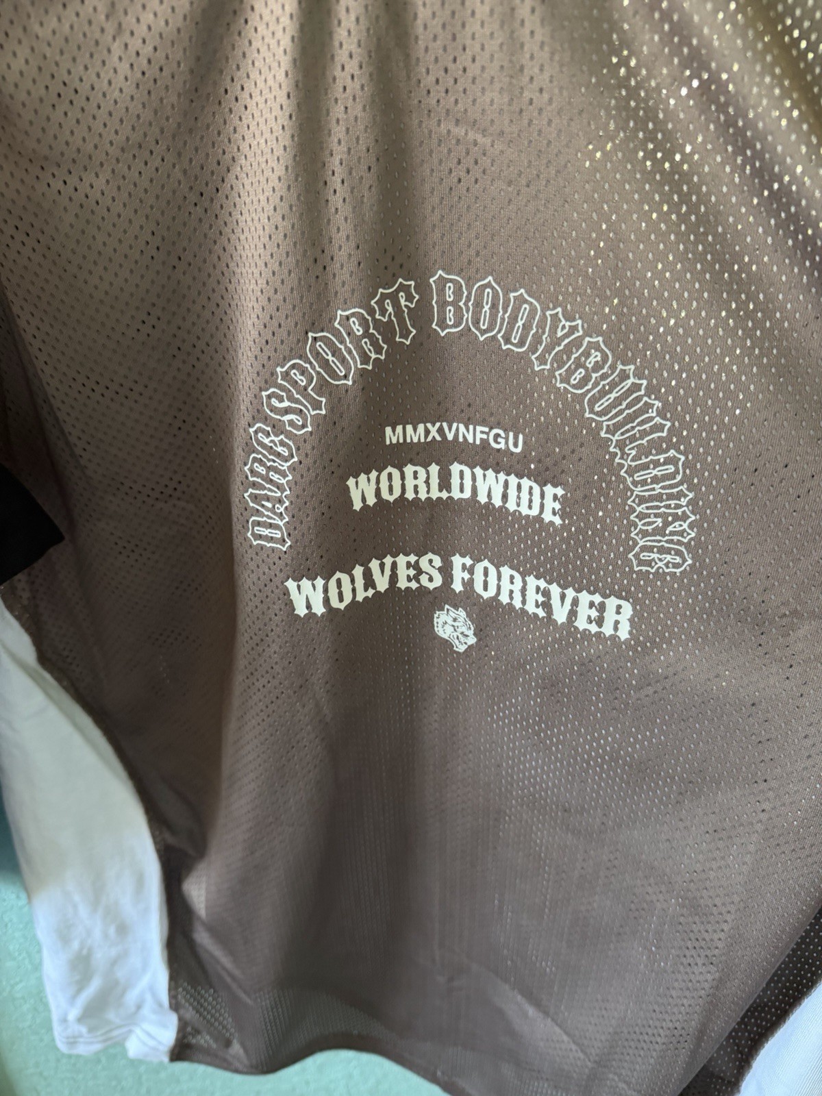 Worldwide Wolves Forever Men's Mesh Jersey Wolf Logo L/S Crew Neck M gallery
