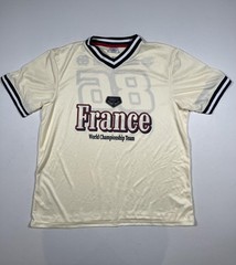 Trophy Series Jersey Shirt Mens XL White France 86 Championship Team Racing