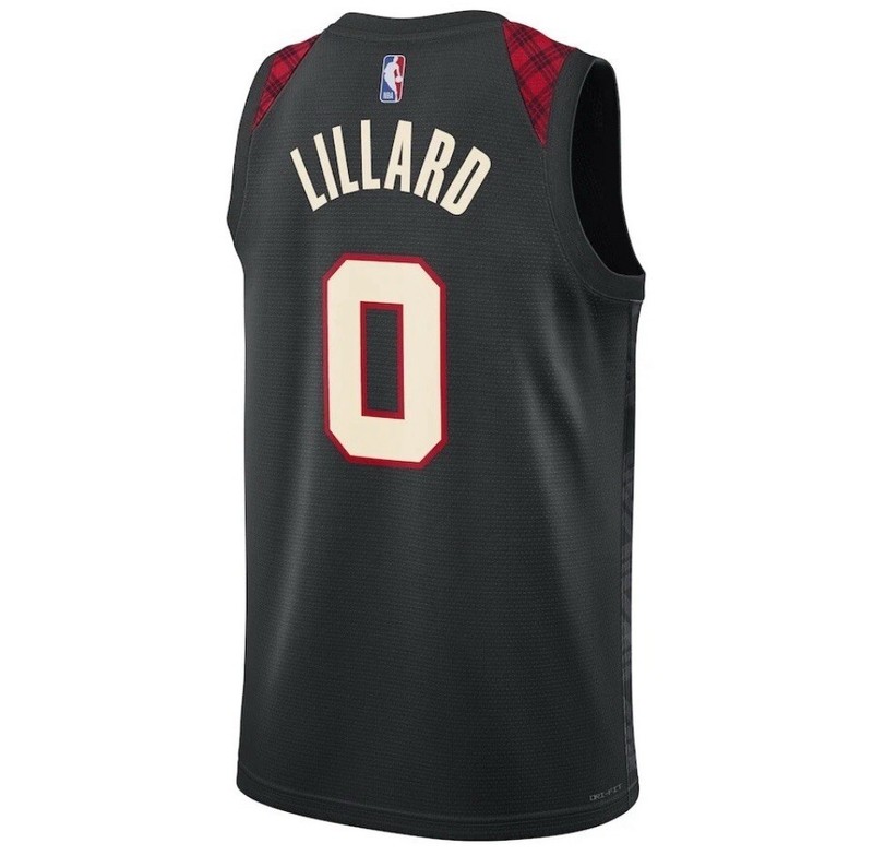 Nike Damian Lillard Jersey Mens Size Large 48 Trail Blazers Swingman Rip City gallery