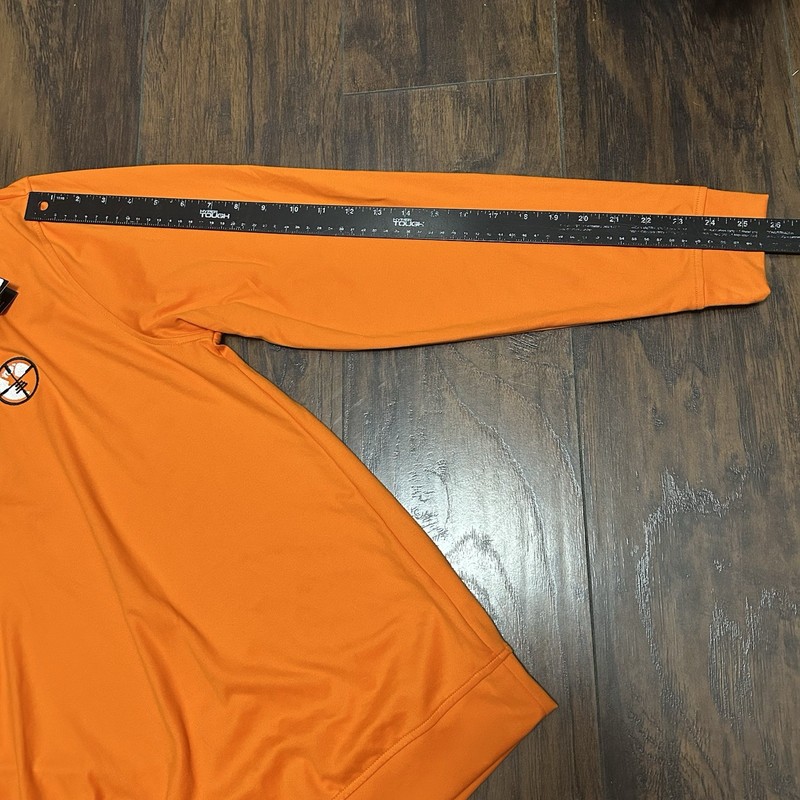 NWT Waggle Blaze Quarter Zip Pullover Mens Large Orange Golf Lightweight Buck gallery