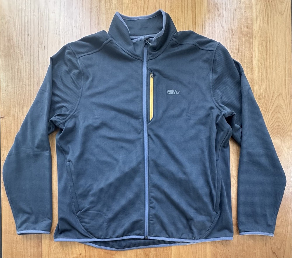 Eddie Bauer Men's XL 1/4 Zip Pullover Long Sleeve Performance Fleece Lined