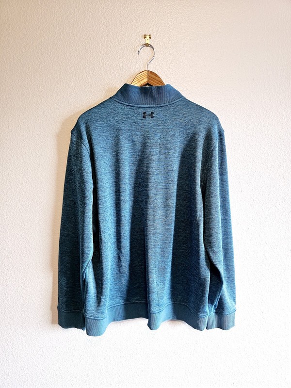 Under Armour Storm Sweater Fleece 1/4 Zip Size XL-Blue Teal- STYLE 1281267 gallery
