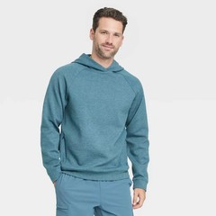 Mesh Spacer Fleece Hoodie All In Motion Sweatshirt Blue Small Secure Pocket