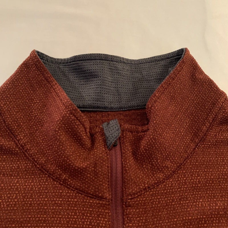 Prana 1/4 Zip Pullover Mens XL Maroon Breathe Performance Stretch EUC gallery