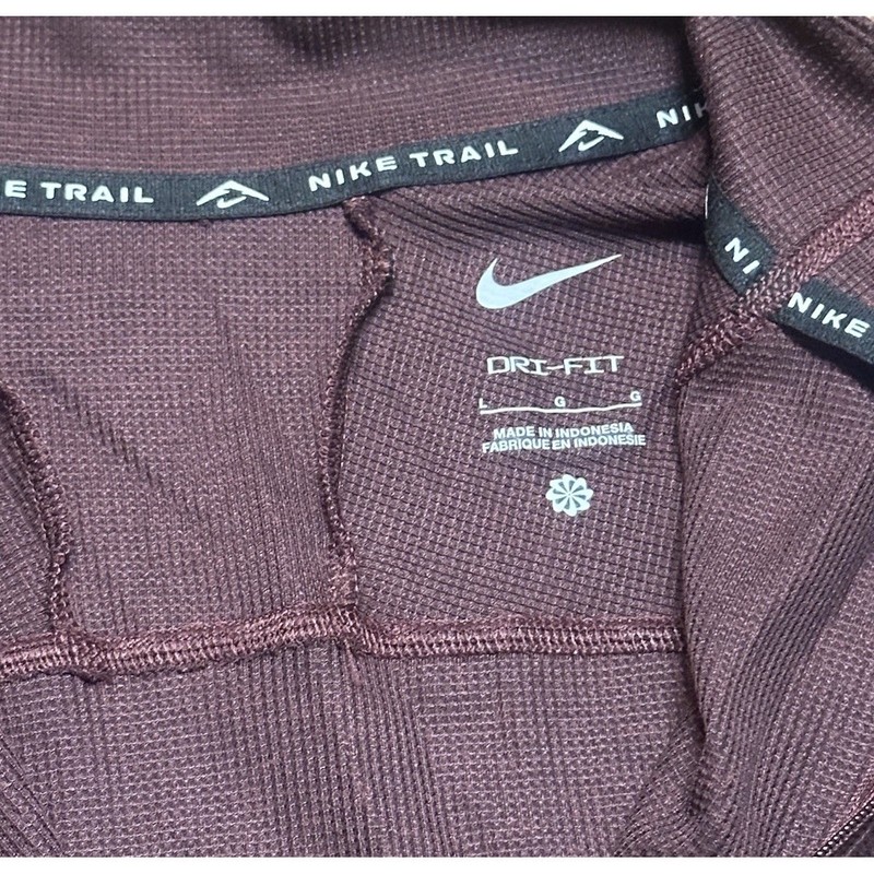 Nike Trail Dri-Fit Wool Blend 1/2 Zip Mid Layer Running Shirt (FV9994-652) Sz L gallery