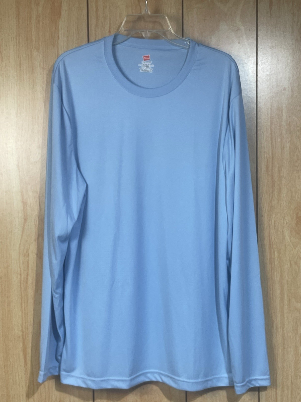 Hanes Men's Blue Cool Dri Long Sleeve Shirt Size XL gallery