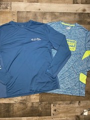Under Armour Salt Life Mens Lot of 2 Long Sleeve Performance Shirts XL Fishing