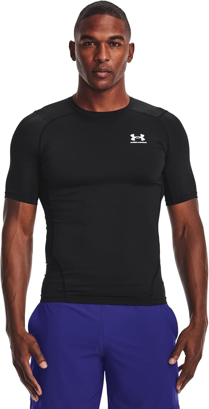 Under Armour Compression Short-Sleeve T-Shirt, Black, Large gallery