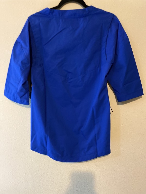 New Nike MLB Baseball Jacket Short Sleeve Shirt Cage Royal Blue 897383-493, XS gallery