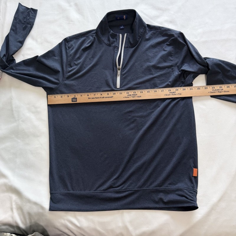 STITCH Golf Men’s 1/4 Zip Mock Neck Long Sleeve Pullover Activewear Navy M NWOT gallery