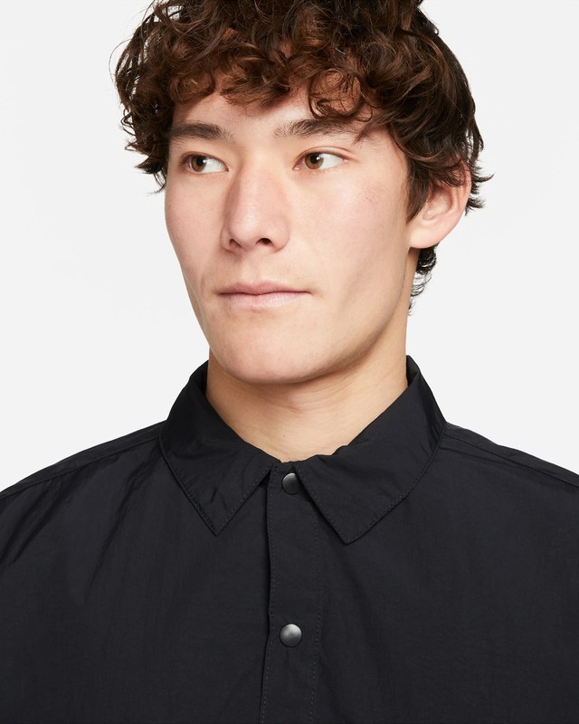 Nike Tech Pack Woven Long Sleeve Black Snapbutton Down Shirt Size XL MSRP $130 gallery