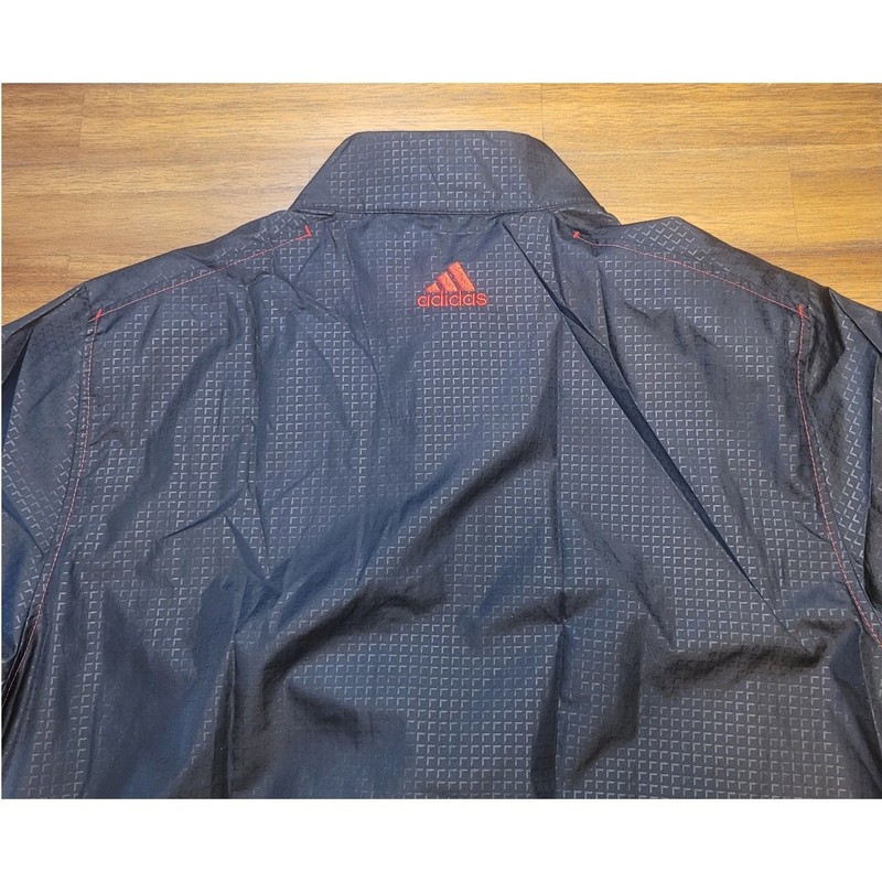 VTG Adidas Climaproof Windbreaker Black Mesh Lined Pullover S gallery