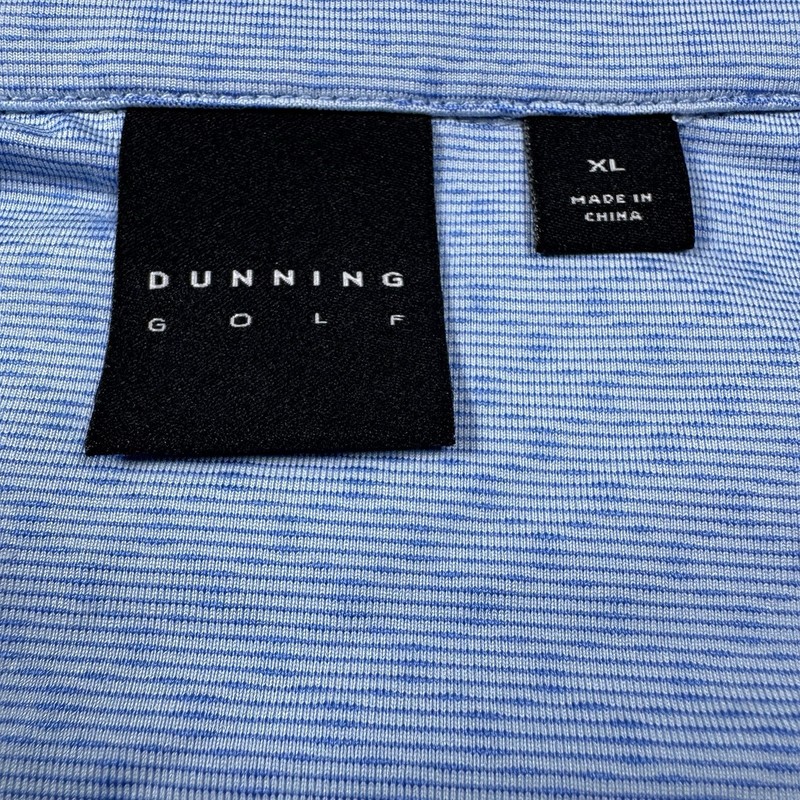 Dunning Golf Quarter Zip Pullover XL Blue Performance Stretch Long Sleeve gallery