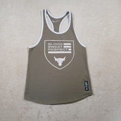 Under Armour The Rock Stringer T Shirt Mens Small Green Project Rock
