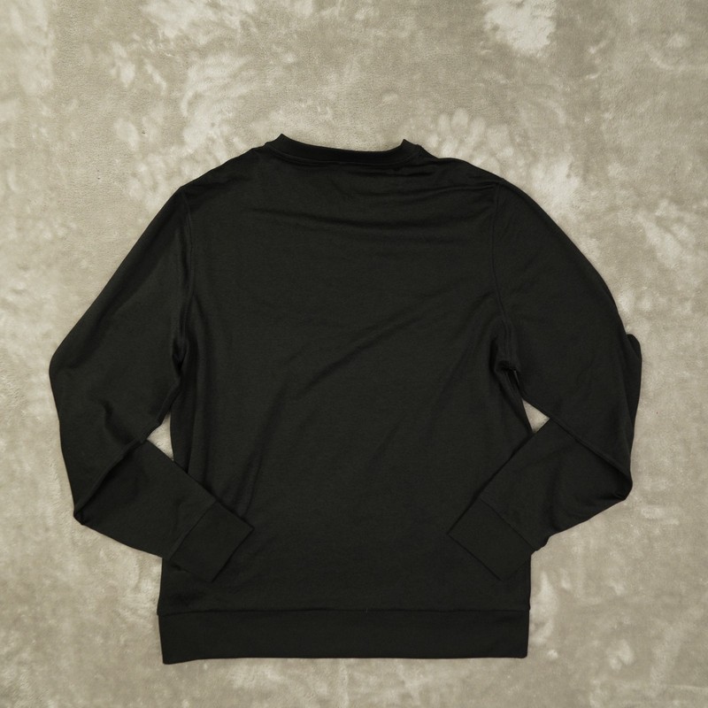 Vuori Ponto Performance Crew Mens Large Black Long Sleeve Gym Run Yoga Soft V224 gallery