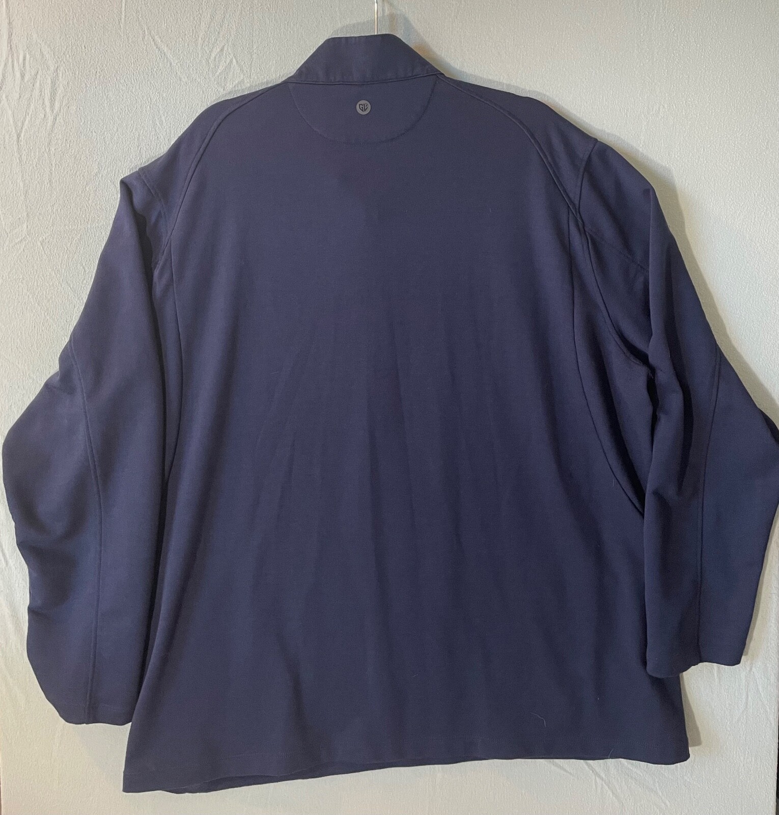 Graham Luxe 1/4 Zip Pullover Mens 3XL Navy Long Sleeve Zip Pocket Golf gallery