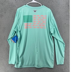 Columbia Terminal Tackle PFG Fish Flag Long Sleeve Fishing Shirt Men’s Sz XL NWT