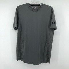 Under Armour Fitted Heatgear Threadborne Gray SS Shirt Size M MD Medium