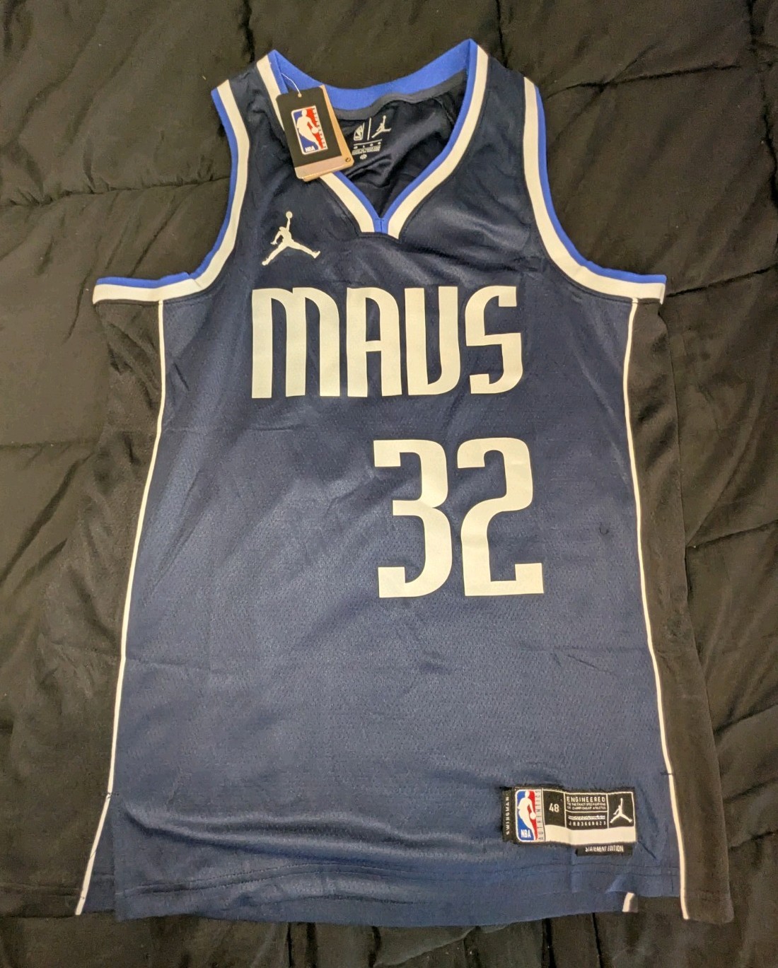 Cooper Flagg Large 48 NBA basketball jersey Blue Dallas Mavericks #32 new Nike gallery