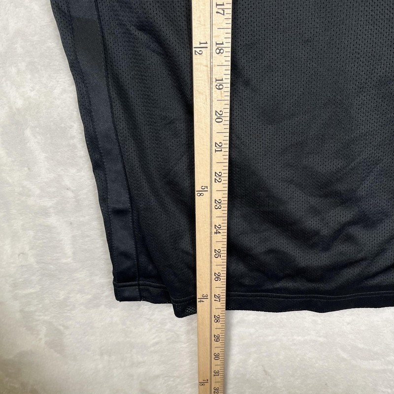 Vintage Nike Mesh Athletic T-Shirt Mens Large Black Warm Up Gym Running Gray Tag gallery