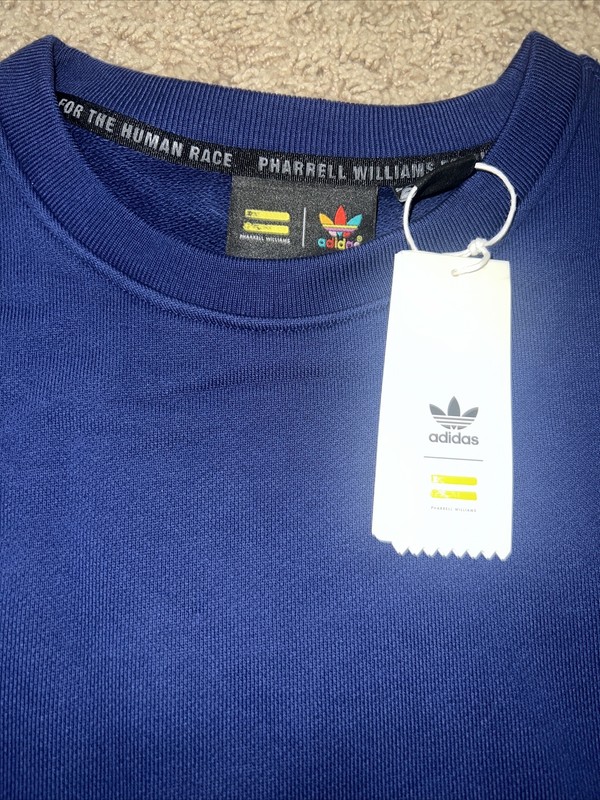 Adidas Pharrell Williams Humanrace Crew Sweatshirt Navy Blue Men's XL H58306 gallery