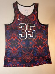 Men’s Nike Dri-Fit Red/Blue Tank Top SizeXL Geometric Print