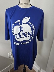Adult Large “Fitness & Nutrition In Schools” Short Sleeve Tech Top By Team 365