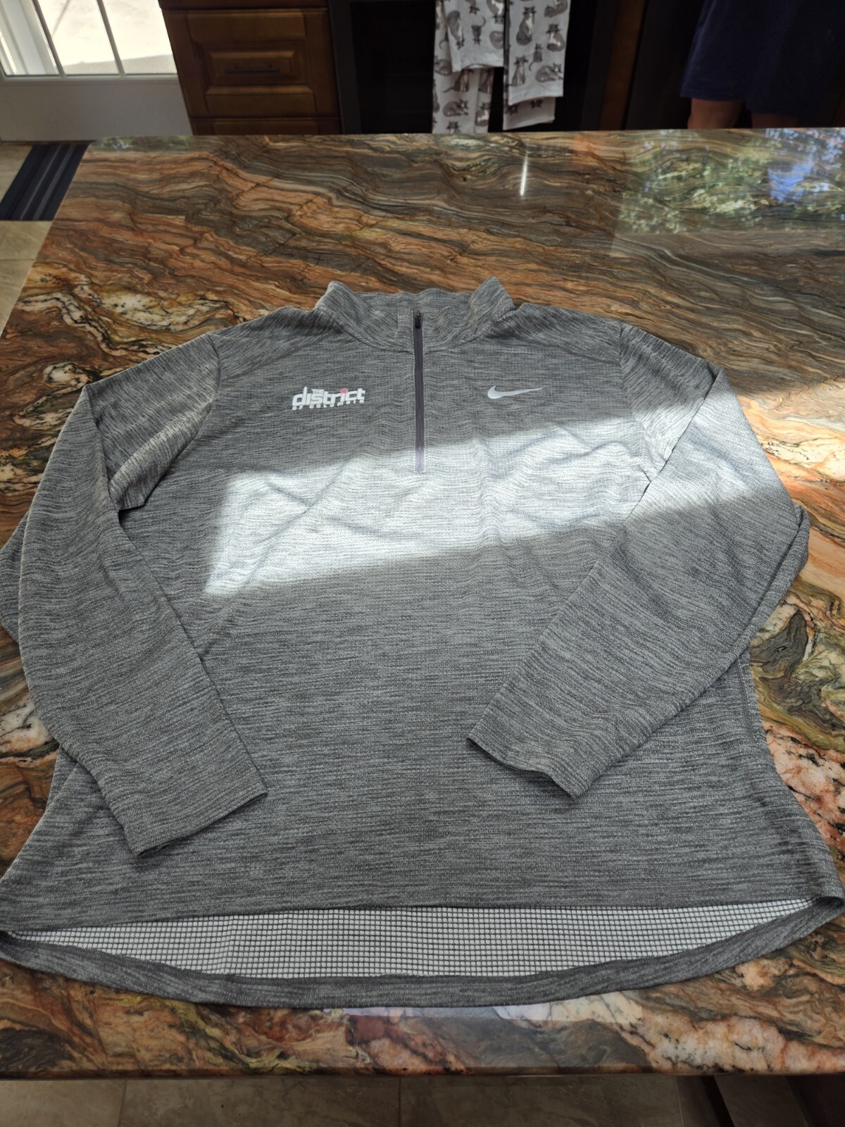 Nike Pacer Men's 1/2-Zip DRI-FIT BV4755-068 Running Top Gray Size Mens XL DC gallery