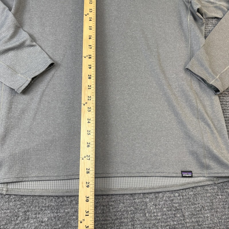 Patagonia Shirt Mens XL Gray Long Sleeve Capilene Midweight Baselayer Top gallery